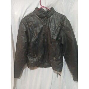 EXCELLED RN# 20849 NEW YORK GENJINE LEATHER JACKET SIZE 16  Read